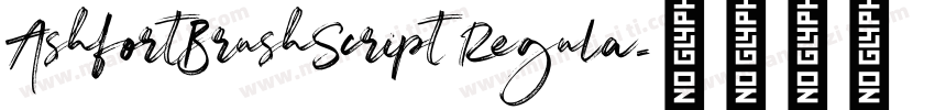AshfortBrushScript Regula字体转换
